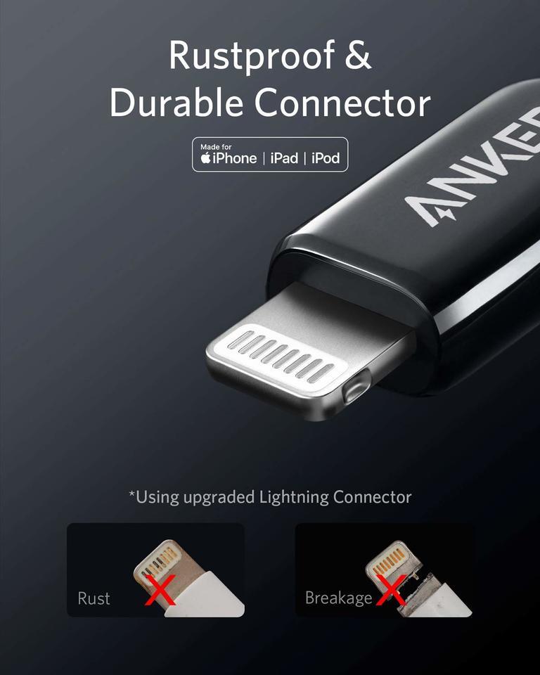 ANKER PowerLine+ III USB-C to Lightning Cable 3FT / 0.9M ANKER PowerLine+ III USB-C to Lightning Cable 3FT / 0.9M